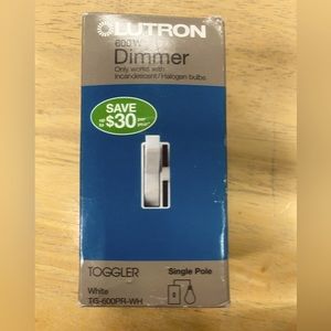 Dimmer switch (toggle) single pole for dimming lights